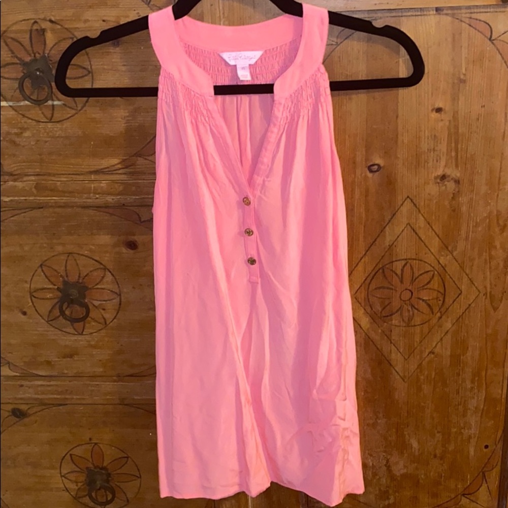 Lilly Pulitzer size XS Bailey silk blouse top